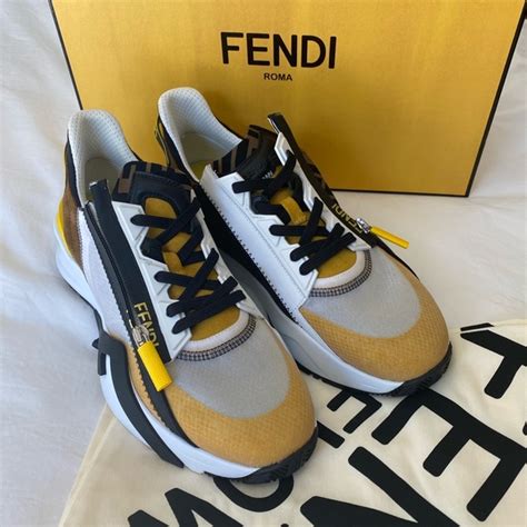 fendi yellow shoes